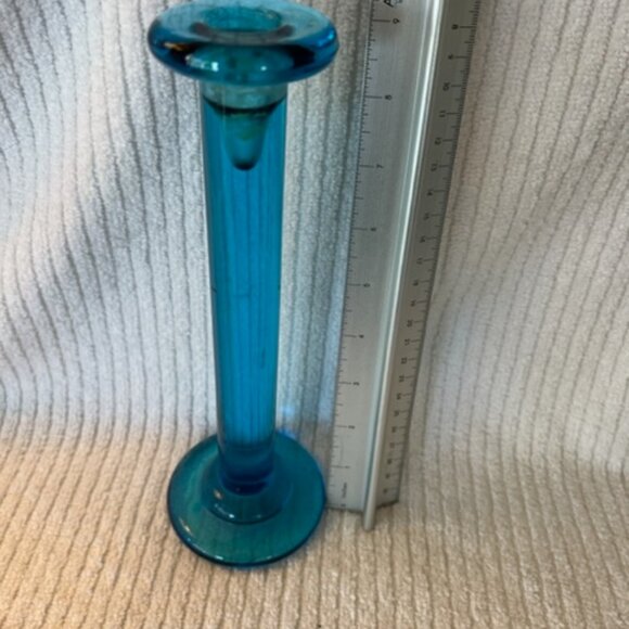 Aqua Turquoise stem candle holders - Picture 5 of 5